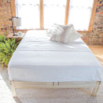 Organic cotton sheet set made with soft, breathable fabric for healthier sleep by My Green Mattress