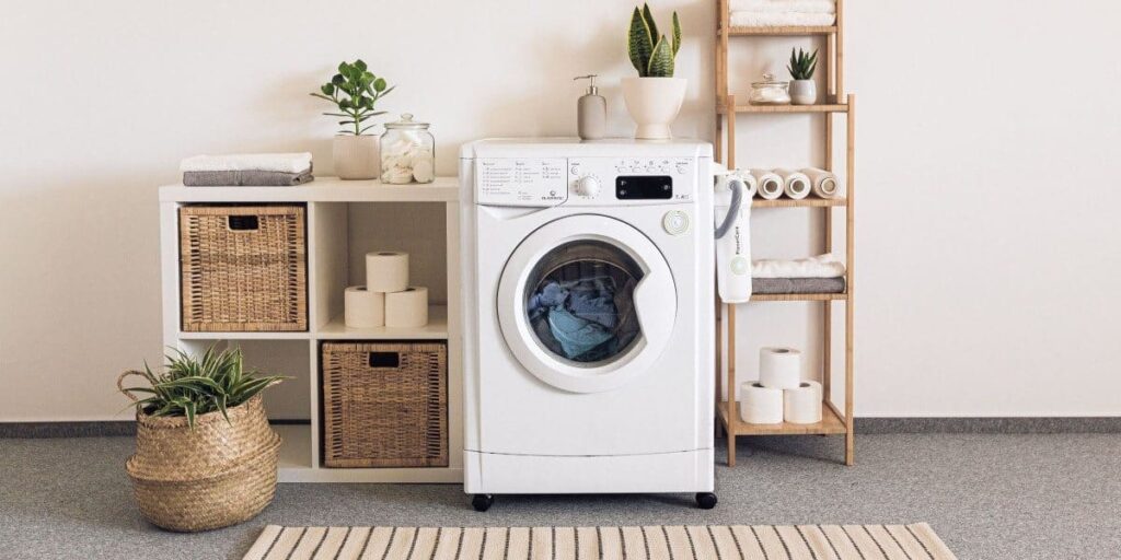 laundry machine in eco friendly home