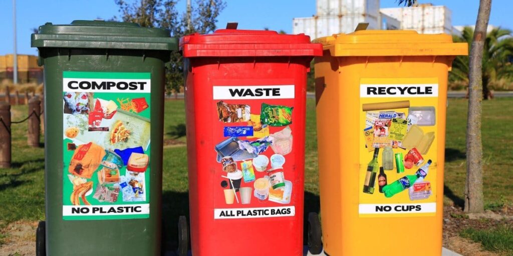 trash compost recycle bin