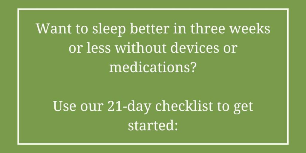 21 Day Sleep Checklist Image no CTA