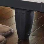 Sturdy steel metal bed frame offering stable support for latex and hybrid mattresses