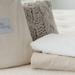 Organic cotton sheet set on bed from My Green Mattress
