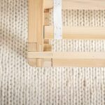 Close-up of My Green Mattress Premium Wood Platform showing wood detail