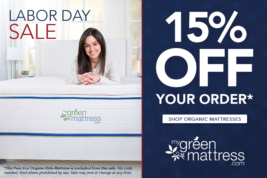 Celebrate Labor Day with 15% Off Organic Mattresses and Bedding