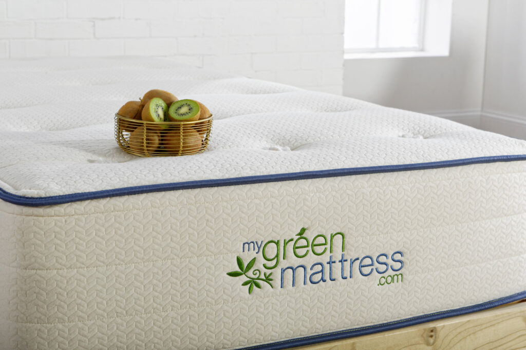 my green mattress kiwi organic mattress closeup view