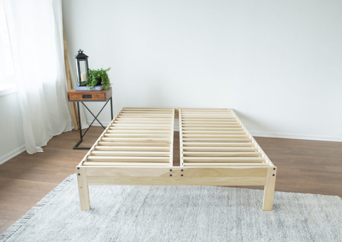 My Green Platform Bed By Mattress, Pedestal Bed Frame