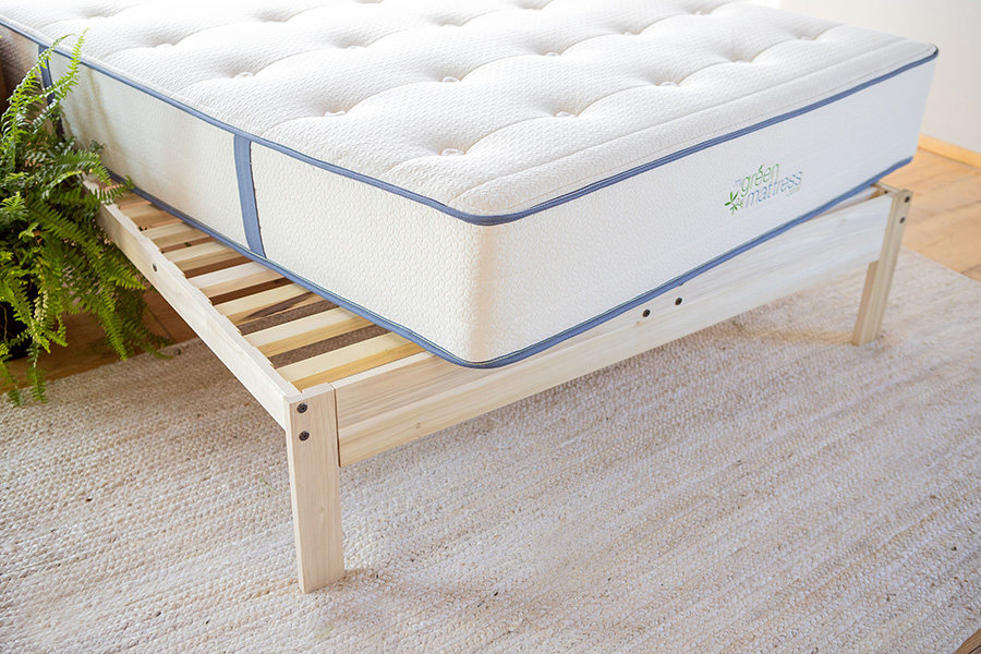 My Green Platform Bed By Mattress, Mattress For Platform Bed Frame