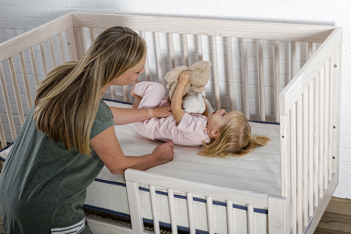 Natural Cotton Crib Mattress, Hybrid Crib & Toddler Mattress