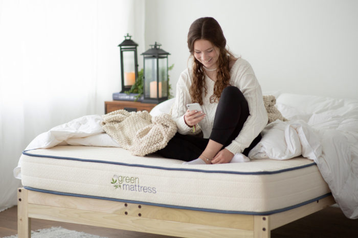 organic latex mattress woman
